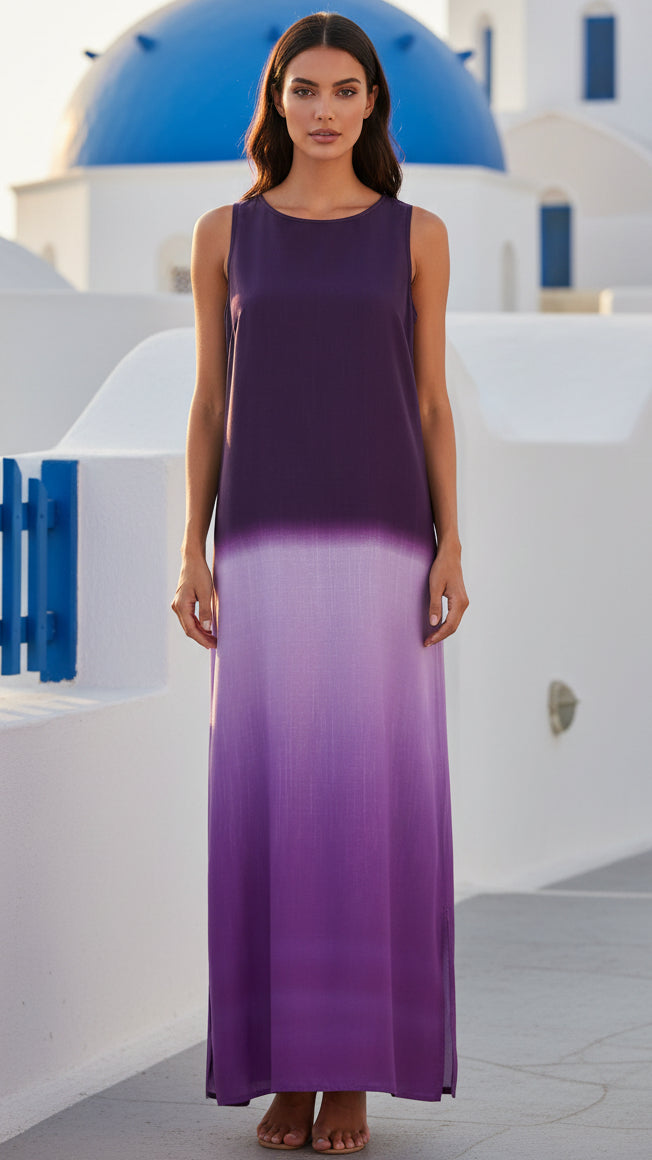 VIONZA™ | Vestido Largo de Algodón y Lino Elegante para Mujer