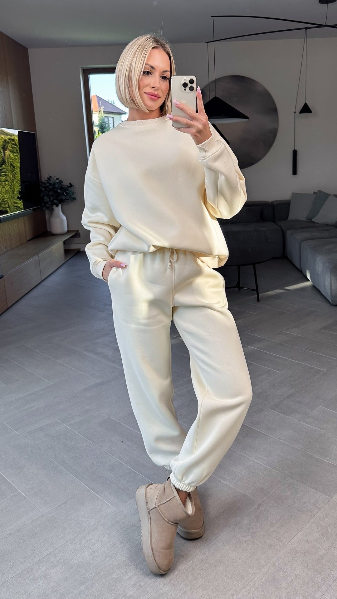 Conjunto holgado Vionza Warm Melange: comfort that envelops you.
