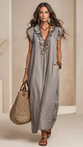 ÉLINA™ | Vestido Bohemio Fluido