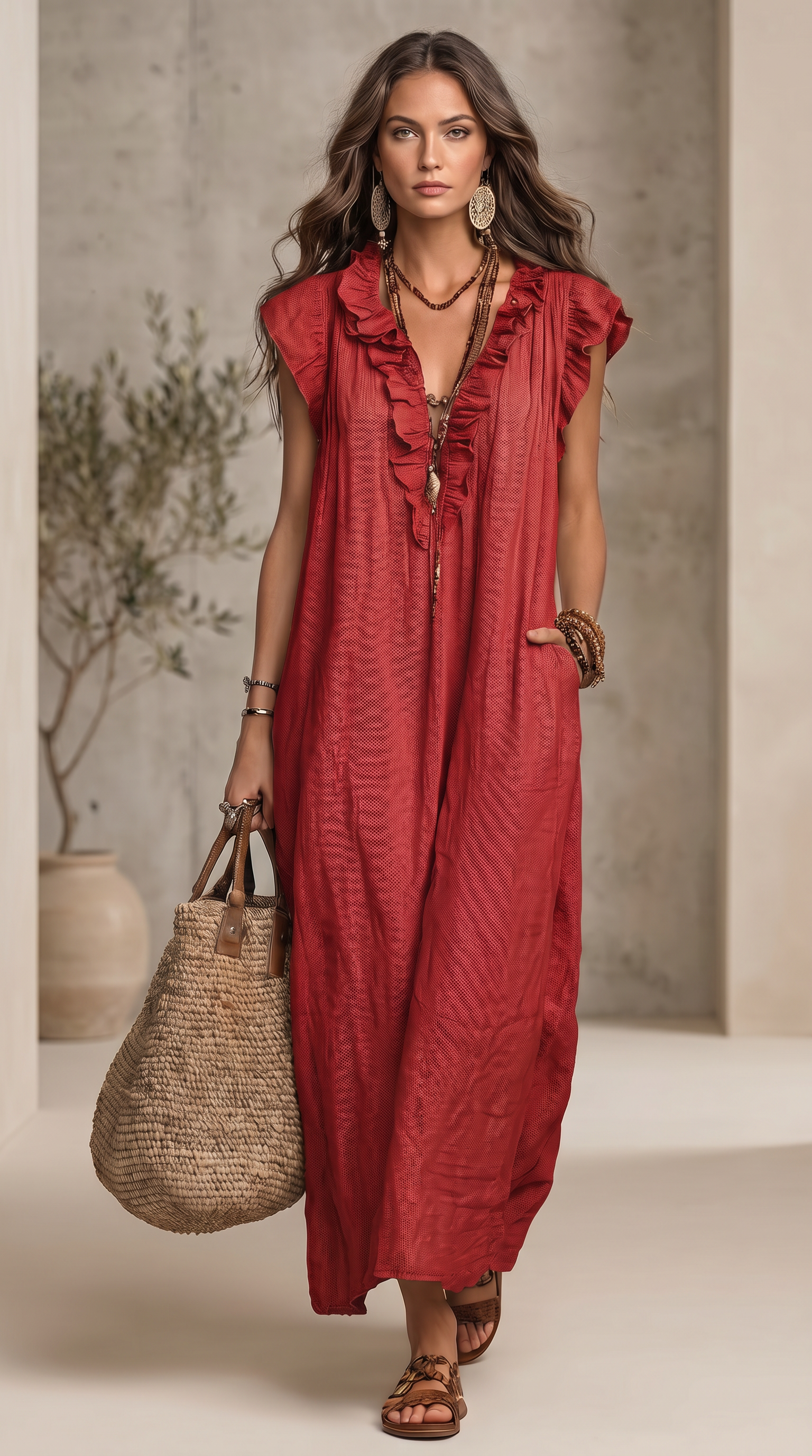 ÉLINA™ | Vestido Bohemio Fluido