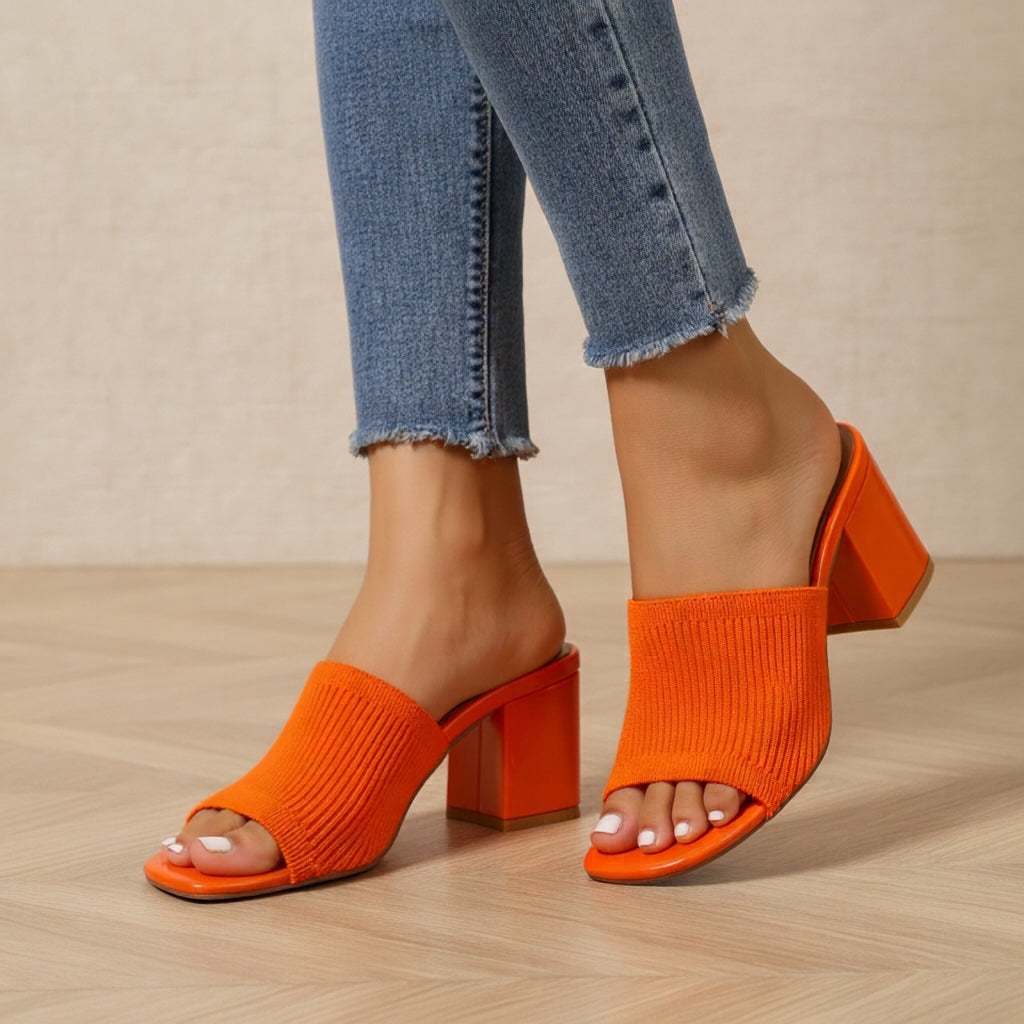 Sandalias de Tacón Ancho Vionza