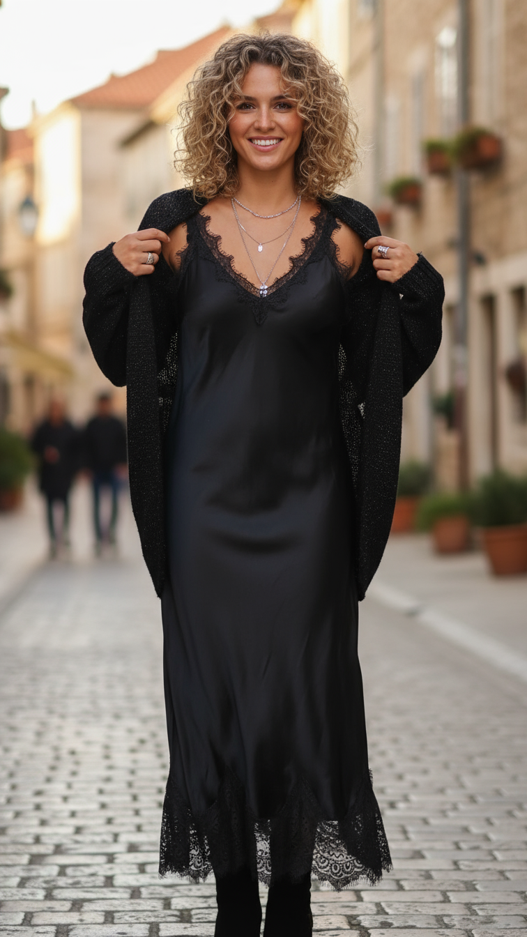 Sleeveless dress + Casual outfit with a blouse